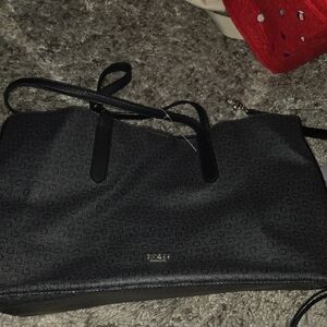GUESS EUC Black Monogram Tote Bag